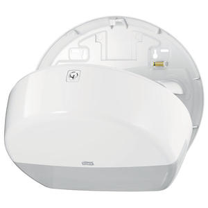 Pojemnik na papier toaletowy w rolce mini Jumbo Tork, biae tworzywo ABS - 2873089380