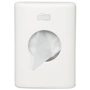 Pojemnik na woreczki sanitarne Tork, biae tworzywo ABS - 2873089520