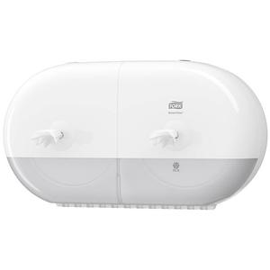 Pojemnik na dwie rolki papieru toaletowego Jumbo Tork, biae tworzywo ABS - 2868334881