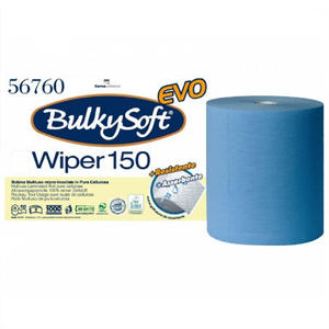 Czyciwo papierowe w rolce Bulkysoft Excellence 3 warstwy 150 m celuloza niebieski - 2873089711