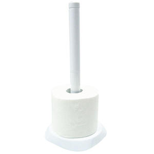 Stojak na papier toaletowy Bisk plastik biały - 2868335709