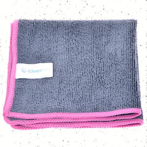 cierka z mikrofibry ULTRA Soft 30 x 30 cm szaro-czerwona - 2868336254