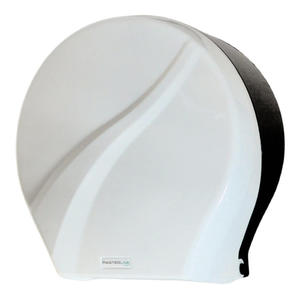 Pojemnik na papier toaletowy Bisk JUMBO tworzywo ABS biały - 2873089955