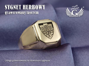 Usuga grawerowania herbw na sygnetach - sygnety herbowe - SY011 - 2827299873