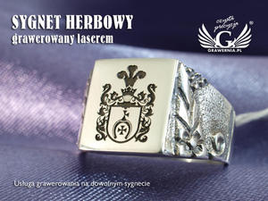 Usuga grawerowania herbw na sygnetach - sygnety herbowe - SY013 - 2827299907