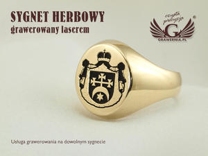 Usuga grawerowania herbw na sygnetach - sygnety herbowe - SY024 - 2827300227