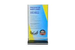 Prezenter akrylowy na kartk (105x210mm) - model PR009 - 2842060706