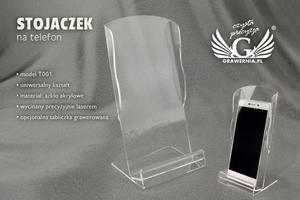 Stojaczek na telefon - acryl model T001 - 2827299118
