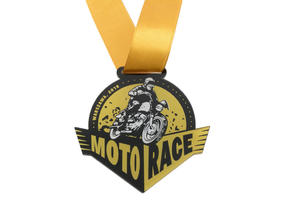 Medal akrylowy druk UV - Moto Race - wymiary: 90x80mm - MGR051
