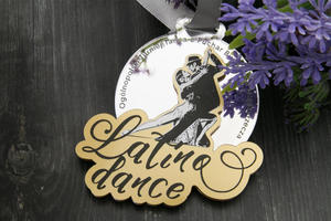 Medal Premium - Latina dance - wymiary: 76x75mm - druk UV - MGR065
