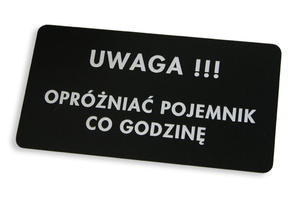 Tabliczki opisowe do maszyn i urzdze - wymiar:150x85mm - 2827299175