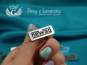 Przypinki/Pinsy mini z Twoim logo - grawer laserem - PS011 - 2827299198