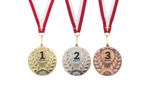 Medale metalowe z grawerowanym emblematem - średnica 50mm - MMC1750 - 2860812095