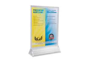 Stojak, ekspozytor plastikowy na kartk o wym. 150x200mm - model PR016 - 2860812221