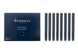 Naboje do pióra wiecznego Waterman standard 8 szt CZARNE - NAB006