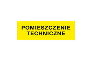 Tabliczki informacyjne na pomieszczenia techniczne - wym. 210x70mm - PVC - kolorowy druk UV - TAB161 - 2860812689