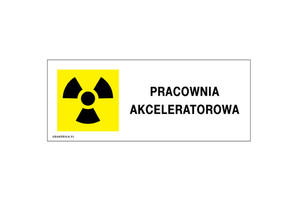 Pracownia akceleratorowa - tabliczka informacyjna - wym. 250x100mm - PVC - kolorowy druk UV - TAB216 - 2862574028