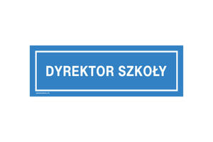 Tabliczki na drzwi dla szkoy - wym. 300x100mm - PVC - druk UV - TAB241 - 2868026838