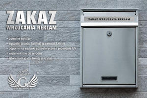 ZAKAZ WRZUCANIA REKLAM - rne wersje - 2827299311