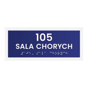 Sala chorych - tabliczka na drzwi lub cian z dowolnym numerem - wym. 174x74mm - TAB570 - 2876951171