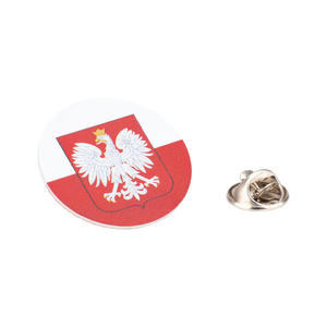 Pins patriotyczny z flag i godem Polski - wym. 28mm - PWD033 - 2877481839