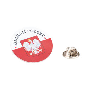 Pins patriotyczny z flag i godem Polski - wym. 28mm - PWD034 - 2877481840