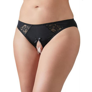 Czarne majtki z otworem w kroku Cottelli Collection, Rozmiar: L - 2879137760