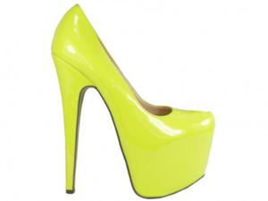 ӣTE WYSOKIE SZPILKI NA PLATFORMIE HIGH HEELS : Rozmiar Buta - 36 - 2845615088