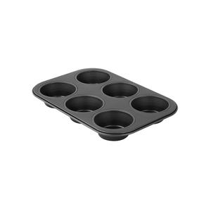 Forma do muffinek 6 szt 26x18 cm Black Metallic - 2860591097