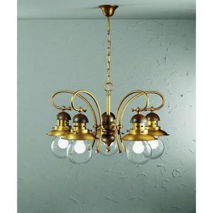 Falb CALIFORNIA 1616 Lampa Wiszca - VR - miedziany mosidz \ 30 - satynowo-biay szklany klosz - 2849758872