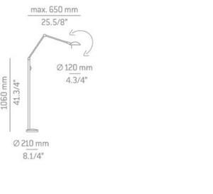 Lampa Podogowa Estiluz P-1139 satynowe zoto - satynowe zoto - 2849768895