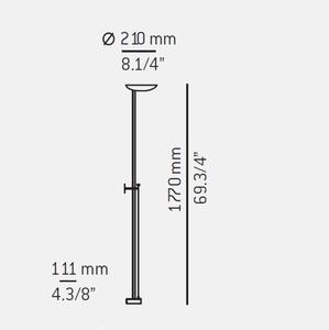 Lampa cienna Estiluz A-1217 niklowana - nikiel - 2849768898