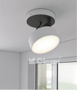 Cleoni DOT Plafon/Spot srebrny mat 10W LED 970 lm - 10 W LED \ 101 srebrny mat - 2849770579