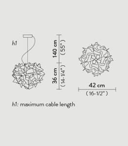 Lampa wiszca SLAMP Veli Prisma 42 cm - 2849743327