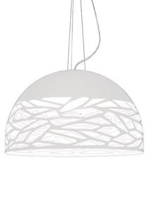 Studio Italia Design Kelly Large Dome 8O Lampa Wiszca biaa 80 cm - 2849743464