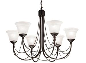 Lampa Wiszca Elstead Carisbrooke 6 black - Lampa bez klosza