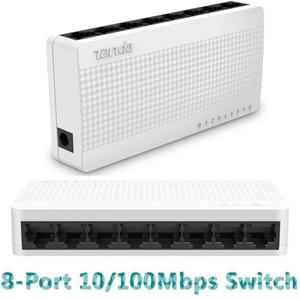 Tenda S108, switch, 8 portw 10/100 Mb/s - 2846094122