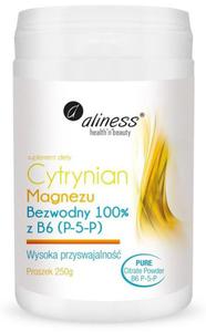 Aliness Cytrynian Magnezu Bezwodny 100% z B6 (P-5-P) Proszek 250g - 2870947575