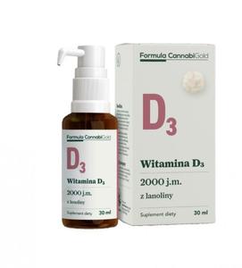 HemPoland CannabiGold Witamina D3 z lanoliny 2000 IU 30 ml - 2868988248