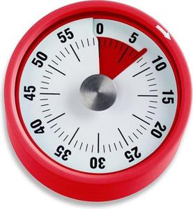 Mechaniczny minutnik kuchenny TD1709 czerwony Mechaniczny minutnik kuchenny w 6 pastelowych kolorach - 2868989057