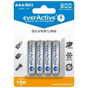 everActive Silver Line R03/AAA Akumulator Ni-MH 800 mAh opakowanie 4 szt. - 2868989105
