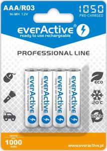 everActive Professional Line R03 AAA Akumulator Ni-MH 1050 mAh opakowanie 4 szt. blister - 2868989107