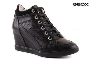 SNEAKERSY GEOX ELENI D7267C WYGODNE PROMOCJA % - Czarny - 2846501428