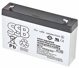 Akumulator SSB AGM 6V/7Ah - 2825244253
