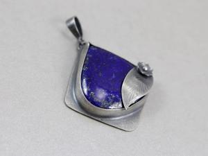 Lapis lazuli i srebro - wisior - 2827528204