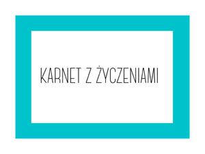 Karnet z wydrukowanymi yczeniami - 2873007528