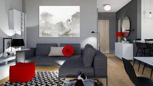 Obraz do salonu abdzie, 90 x 70, minimalizm