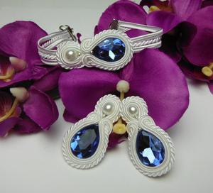 Biuteria lubna krysztaki soutache sutasz