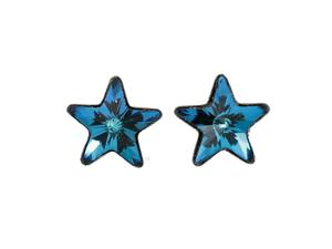 Kolczyki gwiazdy Swarovski, srebro Bermuda BL