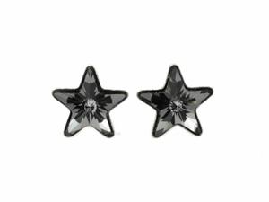 Kolczyki gwiazdy Swarovski, srebro Silver nt - 2861153601